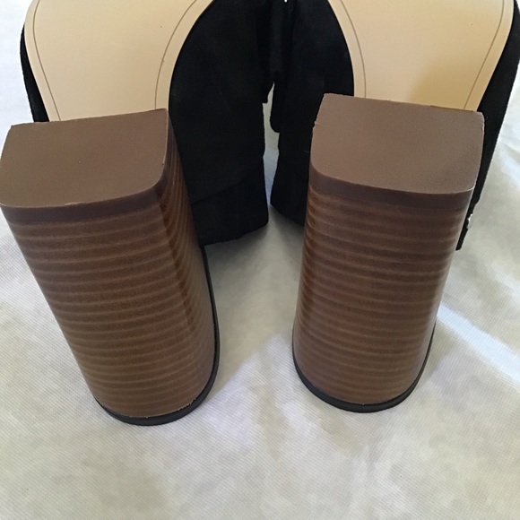 🔥SOLD OUT!🔥 SAM EDELMAN peep toe suede mules - Picture 7 of 8